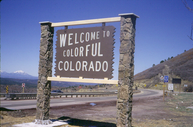 welcome to colorado sign